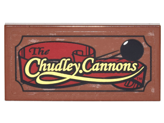 Tile 2 x 4 with 'The Chudley Cannons' Pattern (Sticker) - Set 4840