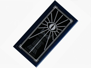 Tile 2 x 4 with Drawing of Barad-dûr and The Eye of Sauron Pattern (Sticker) - Set 10237