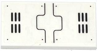 Tile 2 x 4 with Black Lines, Vents and 8 Rivets Pattern (Sticker) - Set 70709