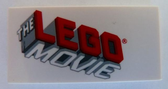 Tile 2 x 4 with The Lego Movie Logo Pattern