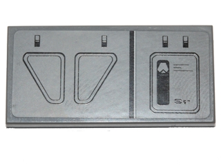 Tile 2 x 4 with First Order Snowspeeder Hull Plates Pattern Model Right Side (Sticker) - Set 75100