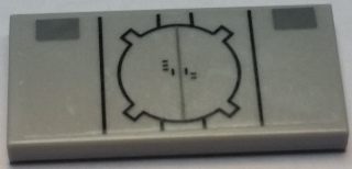 Tile 2 x 4 with Hatch Door Pattern (Sticker) - Set 7961