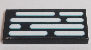 Tile 2 x 4 with Vent Slots Pattern (Sticker) - Set 75190