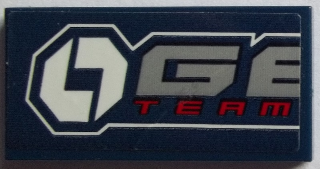 Tile 2 x 4 with 'GE' and 'TEAM' Pattern (Sticker) - Set 60151
