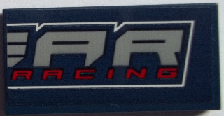 Tile 2 x 4 with 'AR' and 'RACING' Pattern (Sticker) - Set 60151