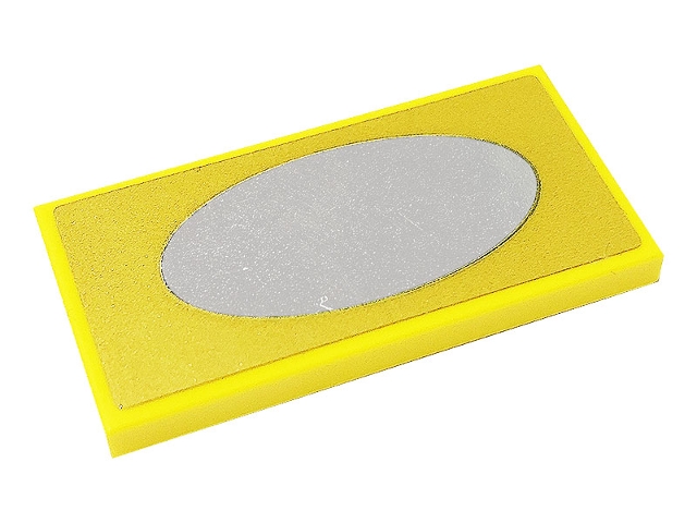 Tile 2 x 4 with Gold Framed Oval Mirror Pattern (Sticker) - Set 71040