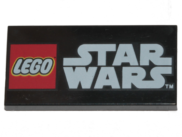 Tile 2 x 4 with LEGO Star Wars Logo Pattern
