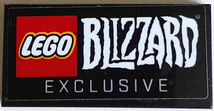 Tile 2 x 4 with LEGO BLIZZARD Logo and 'EXCLUSIVE' Pattern (Sticker) - Set 75987