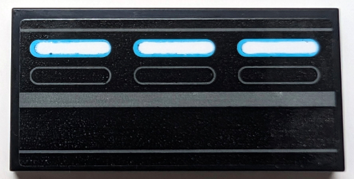 Tile 2 x 4 with SW Inquisitor Transport Scythe Wall Lights Pattern (Sticker) - Set 75336