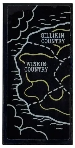 Tile 2 x 4 with OZ Map with 'GILLIKIN COUNTRY' and 'WINKIE COUNTRY' Left Half Pattern (Sticker) - Set 75689