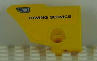 Technic, Panel Fairing # 1 Small Smooth Short, Side A with 'TOWING SERVICE' and Vent Pattern (Sticker) - Set 8109