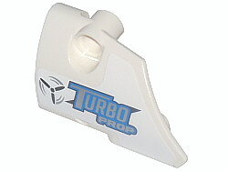 Technic, Panel Fairing # 1 Small Smooth Short, Side A with Propeller and 'TURBO PROP' Pattern (Sticker) - Set 42025
