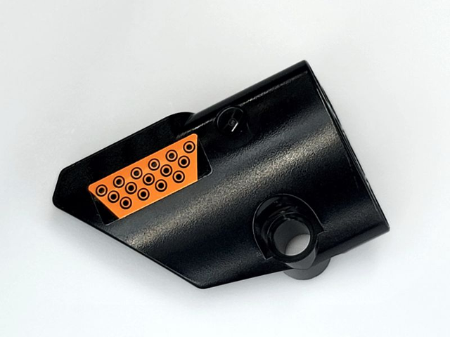 Technic, Panel Fairing # 1 Small Smooth Short, Side A with Orange Tread Plate Pattern (Sticker) - Set 42081