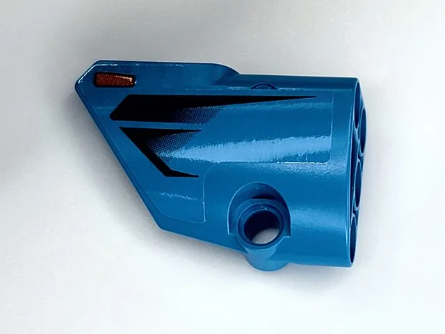 Technic, Panel Fairing # 1 Small Smooth Short, Side A with Parking Light and Black Air Vents Pattern (Sticker) - Set 42098