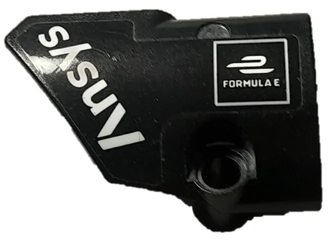 Technic, Panel Fairing # 1 Small Smooth Short, Side A with White Ansys and FORMULA E Logos Pattern (Sticker) - Set 42137