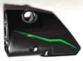 Technic, Panel Fairing # 1 Small Smooth Short, Side A with Bright Green Stripe Pattern (Sticker) - Set 42170