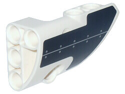 Technic, Panel Fairing # 2 Small Smooth Short, Side B with Black Panel with Rivets Pattern (Sticker) - Set 42025