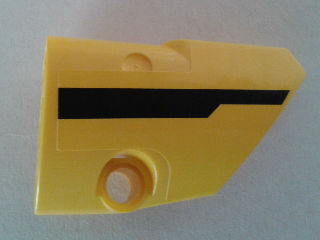 Technic, Panel Fairing # 2 Small Smooth Short, Side B with Black Stripe Pattern (Sticker) - Set 8053