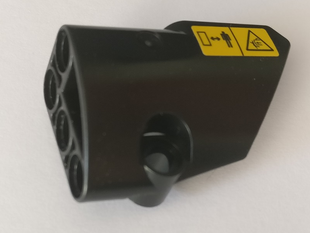 Technic, Panel Fairing # 2 Small Smooth Short, Side B with Warning Sign #1 Pattern (Sticker) - Set 42082