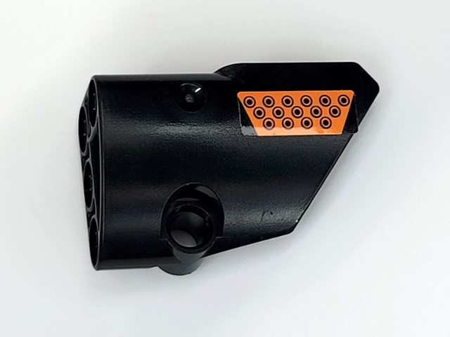 Technic, Panel Fairing # 2 Small Smooth Short, Side B with Orange Tread Plate Pattern (Sticker) - Set 42081