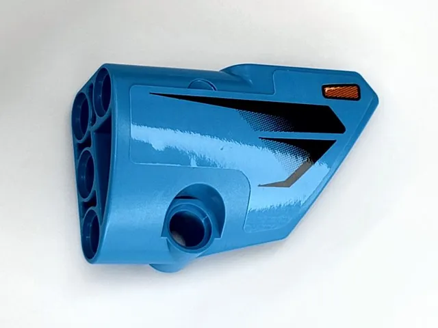 Technic, Panel Fairing # 2 Small Smooth Short, Side B with Parking Light and Black Air Vents Pattern (Sticker) - Set 42098