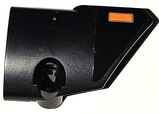 Technic, Panel Fairing # 2 Small Smooth Short, Side B with Orange Blinker Light with Silver Outline Pattern (Sticker) - Set 42111