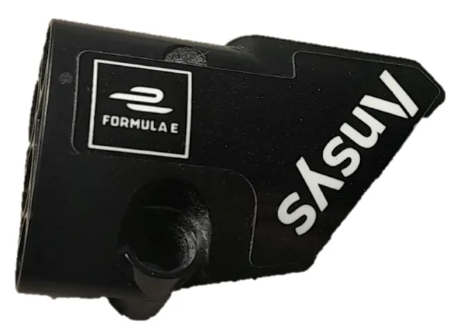 Technic, Panel Fairing # 2 Small Smooth Short, Side B with White Ansys and FORMULA E Logos Pattern (Sticker) - Set 42137