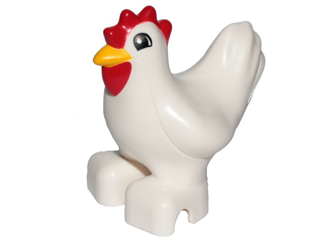 Duplo Chicken, Hen, Eyes Semicircular Pattern