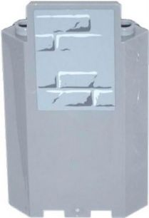 Panel 3 x 3 x 6 Corner Wall without Bottom Indentations with Top Bricks Pattern (Sticker) - Set 70404