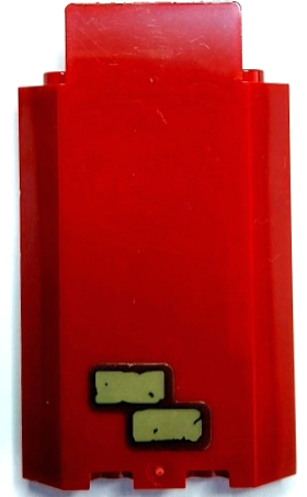 Panel 3 x 3 x 6 Corner Wall without Bottom Indentations with Dark Tan Bricks Pattern 3 (Sticker) - Set 70425