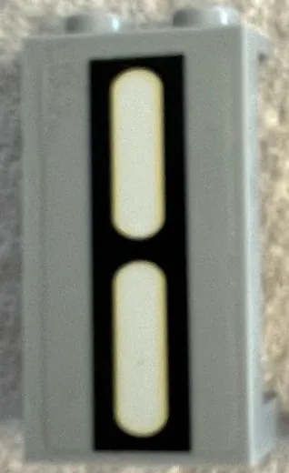 Panel 1 x 2 x 3 with Side Supports - Hollow Studs with SW Death Star Wall Lights Pattern (Sticker) - Set 10188