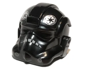 Minifigure, Headgear Helmet SW Stormtrooper Type 2, TIE Defender Pilot Pattern
