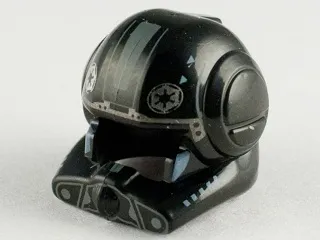 Minifigure, Headgear Helmet SW Clone Pilot with Open Visor with Sand Blue and Medium Blue Markings Pattern