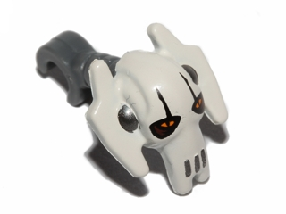 Minifigure, Head, Modified SW General Grievous White Pattern
