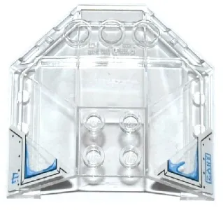 Windscreen 6 x 6 x 2 Canopy with Frosted Windows and 'ZANE' Pattern (Stickers) - Set 70588