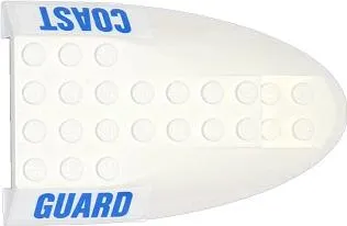 Aircraft Fuselage Aft Section Curved Top 6 x 10 with Blue 'COAST' and 'GUARD' Pattern on Both Sides (Stickers) - Sets 60013 / 60015