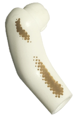 Arm, Right Long with Dark Tan Dirt Stains Type 2 Pattern