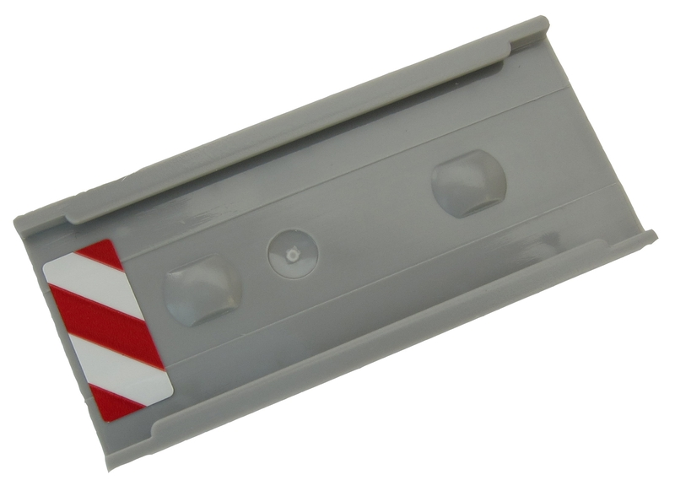 Ladder Holder for Ladder 14 x 2.5 with Red and White Danger Stripes Pattern Model Left Side (Sticker) - Set 60203