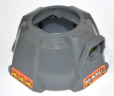 Air Blast Launcher Base (Racers) with Flames on Both Sides and White 'AIR BLAST!' Pattern (Stickers) - Set 7971