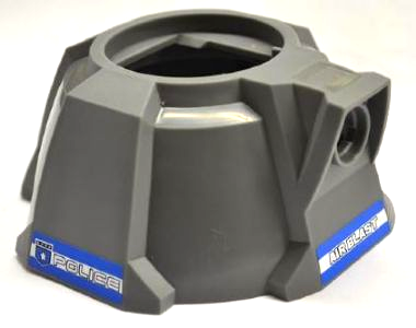 Air Blast Launcher Base (Racers) with Police White Star Badge and 'POLICE' on Both Sides and White 'AIR BLAST' Pattern (Stickers) - Set 8221