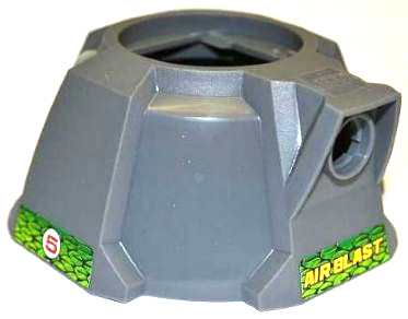 Air Blast Launcher Base (Racers) with Red Number 5 in White Circle on Both Sides and Yellow 'AIR BLAST' Pattern (Stickers) - Set 8231
