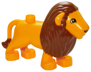 Duplo Lion Adult Male with Eyes Semicircular Pattern