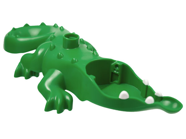 Duplo Alligator / Crocodile Large Body, White Teeth Pattern