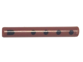 Bar   3L with Black Extended Half Circle and Dots Pattern (Musical Instrument, Flute)