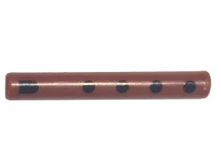 Bar   3L with Black Extended Half Circle and Dots Pattern (Musical Instrument, Flute)