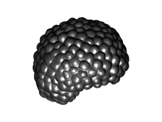 Minifigure, Hair Bubble Style / Afro