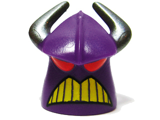 Minifigure, Head, Modified Zurg Pattern