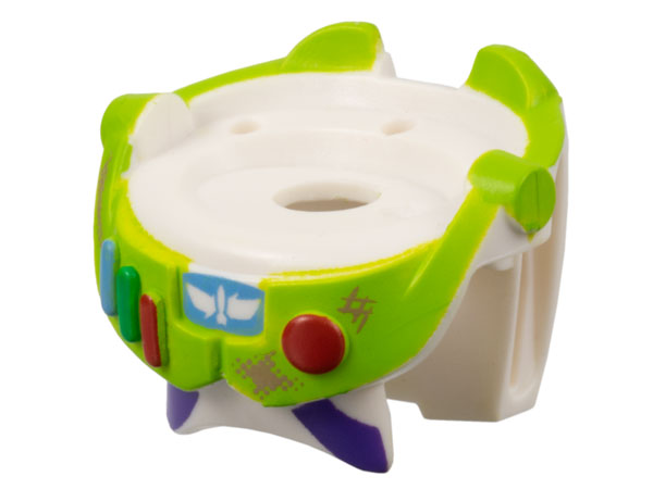 Minifigure Spacesuit with Lime Trim and Colored Buttons, Dirt Stains Pattern (Toy Story Buzz Lightyear)