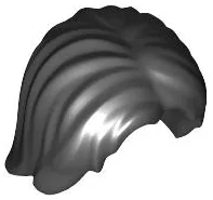 Minifigure, Hair Mid-Length Tousled with Center Part