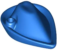 Minifigure, Headgear Hat, Forestmen's (Bycocket) (Reissue with Blind Hole for Feather)